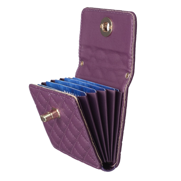 BFK09 Metal Buckle Horizontal Card Bag Mobile Phone Back Sticker