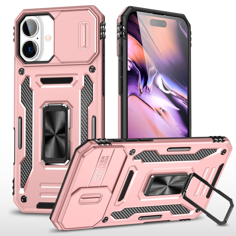 아머 PC + TPU 카메라 쉴드 휴대폰 케이스, 아이폰 16 Pro용, 아이폰 16 Plus용, 아이폰 16용, 아이폰 15 Pro Max용, 아이폰 15 Pro용, 아이폰 15 Plus용
