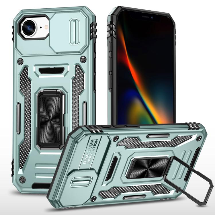 아머 PC + TPU 카메라 쉴드 휴대폰 케이스, 아이폰 17e / 16e용, 아이폰 17 Pro Max용, 아이폰 17 Pro용, 아이폰 17용, 아이폰 Air용, 아이폰 16 Pro Max용