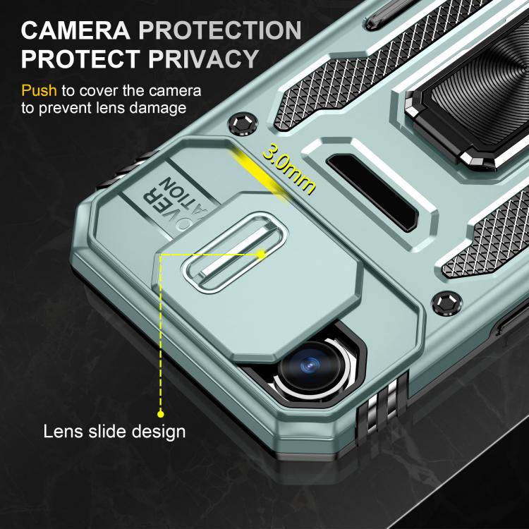 아머 PC + TPU 카메라 쉴드 휴대폰 케이스, 아이폰 17e / 16e용, 아이폰 17 Pro Max용, 아이폰 17 Pro용, 아이폰 17용, 아이폰 Air용, 아이폰 16 Pro Max용