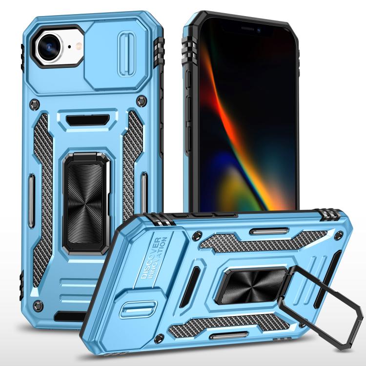 아머 PC + TPU 카메라 쉴드 휴대폰 케이스, 아이폰 17e / 16e용, 아이폰 17 Pro Max용, 아이폰 17 Pro용, 아이폰 17용, 아이폰 Air용, 아이폰 16 Pro Max용