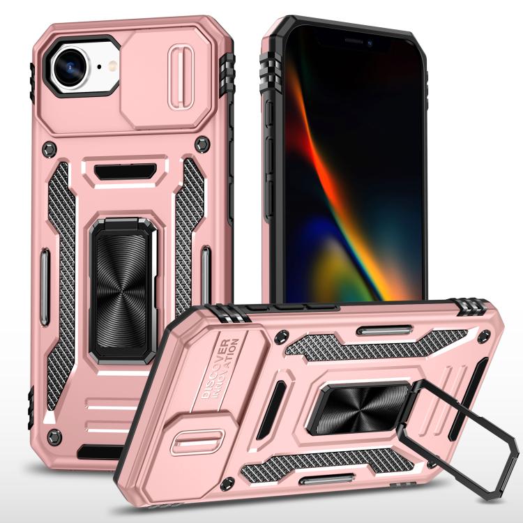 아머 PC + TPU 카메라 쉴드 휴대폰 케이스, 아이폰 17e / 16e용, 아이폰 17 Pro Max용, 아이폰 17 Pro용, 아이폰 17용, 아이폰 Air용, 아이폰 16 Pro Max용