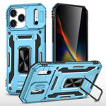 아머 PC + TPU 카메라 쉴드 휴대폰 케이스, 아이폰 17e / 16e용, 아이폰 17 Pro Max용, 아이폰 17 Pro용, 아이폰 17용, 아이폰 Air용, 아이폰 16 Pro Max용