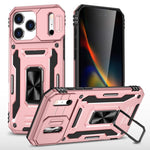 아머 PC + TPU 카메라 쉴드 휴대폰 케이스, 아이폰 17e / 16e용, 아이폰 17 Pro Max용, 아이폰 17 Pro용, 아이폰 17용, 아이폰 Air용, 아이폰 16 Pro Max용