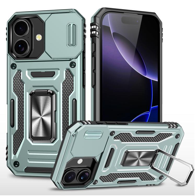 아머 PC + TPU 카메라 쉴드 휴대폰 케이스, 아이폰 17e / 16e용, 아이폰 17 Pro Max용, 아이폰 17 Pro용, 아이폰 17용, 아이폰 Air용, 아이폰 16 Pro Max용