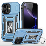 아머 PC + TPU 카메라 쉴드 휴대폰 케이스, 아이폰 17e / 16e용, 아이폰 17 Pro Max용, 아이폰 17 Pro용, 아이폰 17용, 아이폰 Air용, 아이폰 16 Pro Max용