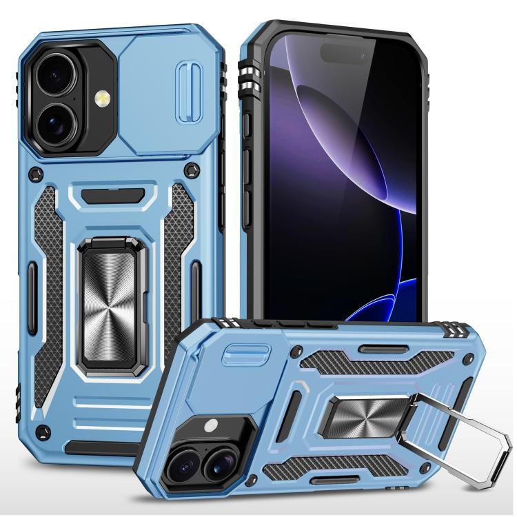 아머 PC + TPU 카메라 쉴드 휴대폰 케이스, 아이폰 17e / 16e용, 아이폰 17 Pro Max용, 아이폰 17 Pro용, 아이폰 17용, 아이폰 Air용, 아이폰 16 Pro Max용