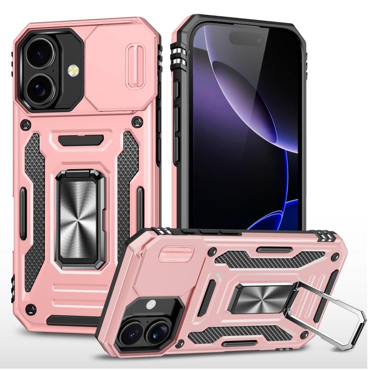 아머 PC + TPU 카메라 쉴드 휴대폰 케이스, 아이폰 17e / 16e용, 아이폰 17 Pro Max용, 아이폰 17 Pro용, 아이폰 17용, 아이폰 Air용, 아이폰 16 Pro Max용
