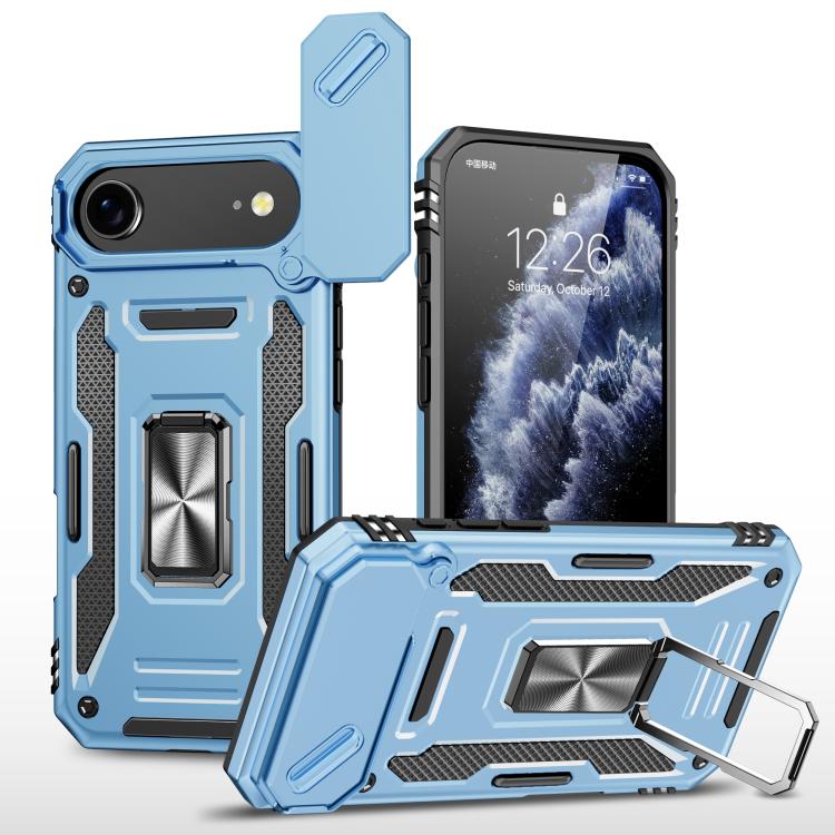 아머 PC + TPU 카메라 쉴드 휴대폰 케이스, 아이폰 17e / 16e용, 아이폰 17 Pro Max용, 아이폰 17 Pro용, 아이폰 17용, 아이폰 Air용, 아이폰 16 Pro Max용
