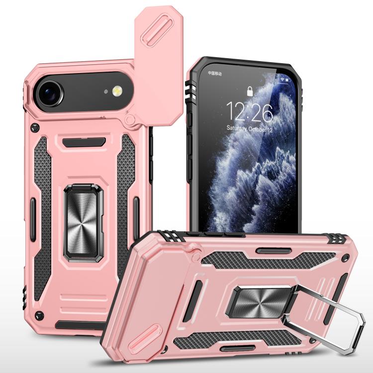 아머 PC + TPU 카메라 쉴드 휴대폰 케이스, 아이폰 17e / 16e용, 아이폰 17 Pro Max용, 아이폰 17 Pro용, 아이폰 17용, 아이폰 Air용, 아이폰 16 Pro Max용