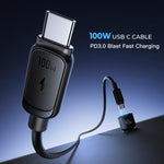 JOYROOM JR-CCN07 145W Dual PD+QC3.0 3-Port Car Charger, JR-CCN07