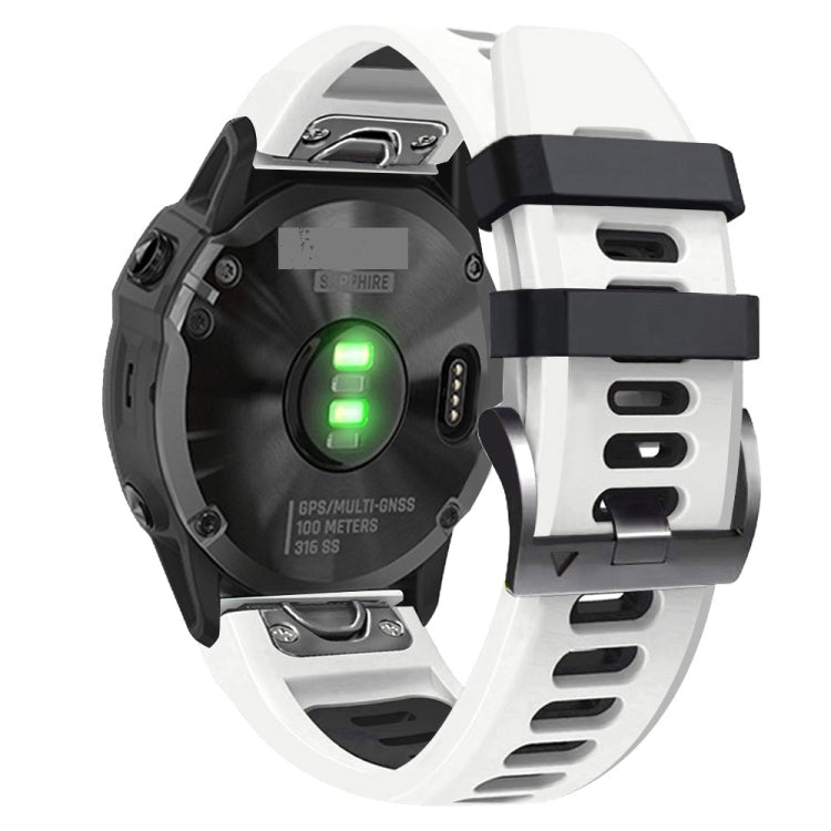 Sports Two-Color Silicone Watch Band, For Garmin Fenix 7 Pro 51mm