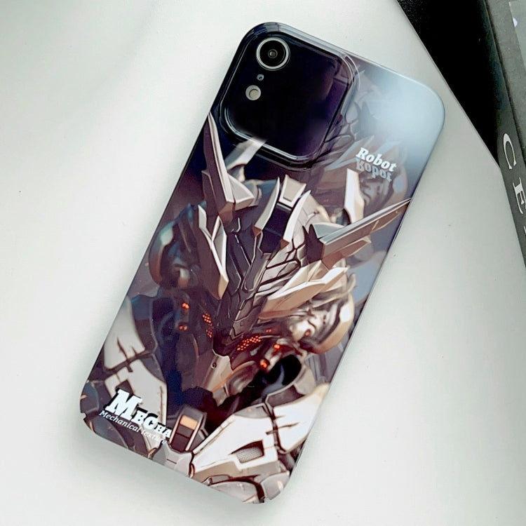 Painted Pattern Precise Hole PC Phone Case, For iPhone XR