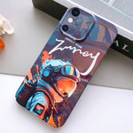 Painted Pattern Precise Hole PC Phone Case, For iPhone XS Max
