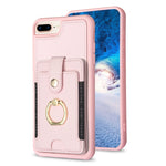 BF27 Metal Ring Card Bag Holder Phone Case, For iPhone XS Max, For iPhone 8 Plus / 7 Plus