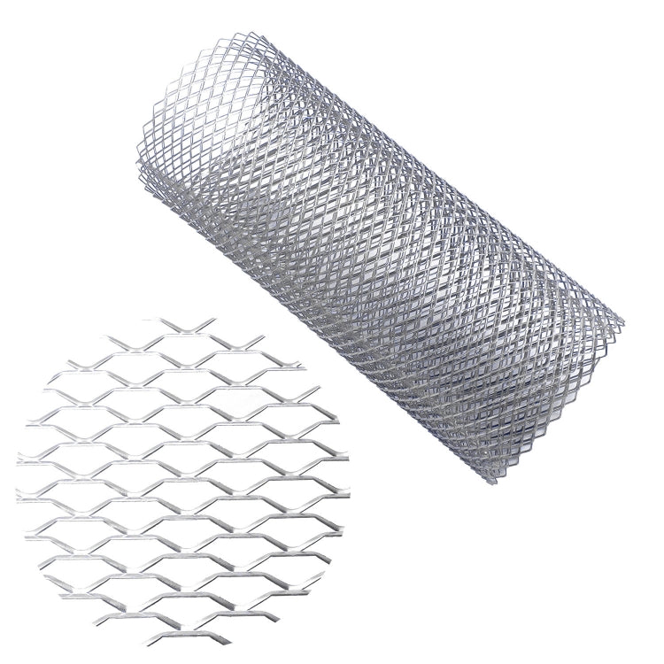 XH-6013 100x33cm Universal Car Grill Mesh Aluminum Alloy Grille Insert Bumper, Small Hole, Large Hole