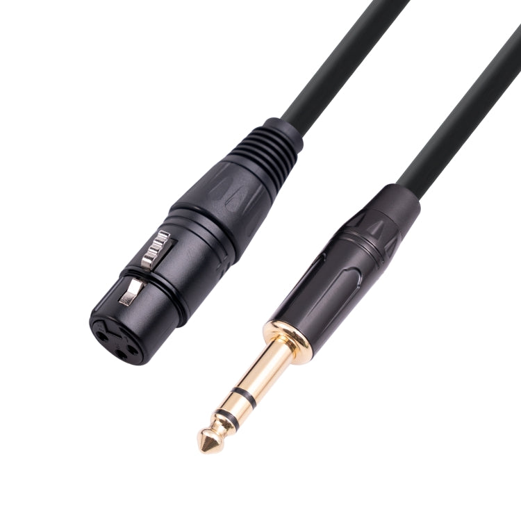 6.35mm 1/4 TRS 수컷 to XLR 3핀 암 마이크로폰 케이블, 1m, 1.8m, 3m, 5m, 10m