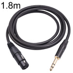 6.35mm 1/4 TRS 수컷 to XLR 3핀 암 마이크로폰 케이블, 1m, 1.8m, 3m, 5m, 10m