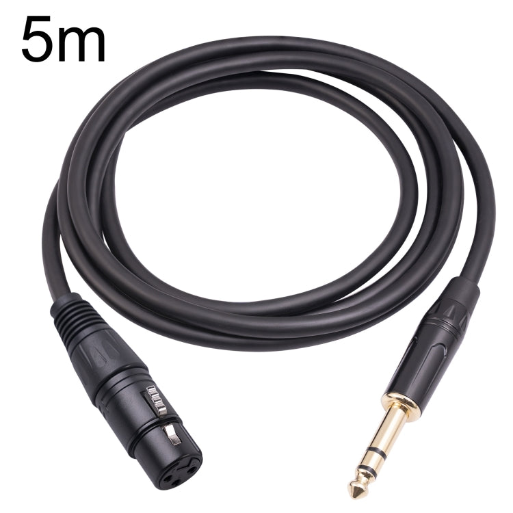 6.35mm 1/4 TRS 수컷 to XLR 3핀 암 마이크로폰 케이블, 1m, 1.8m, 3m, 5m, 10m