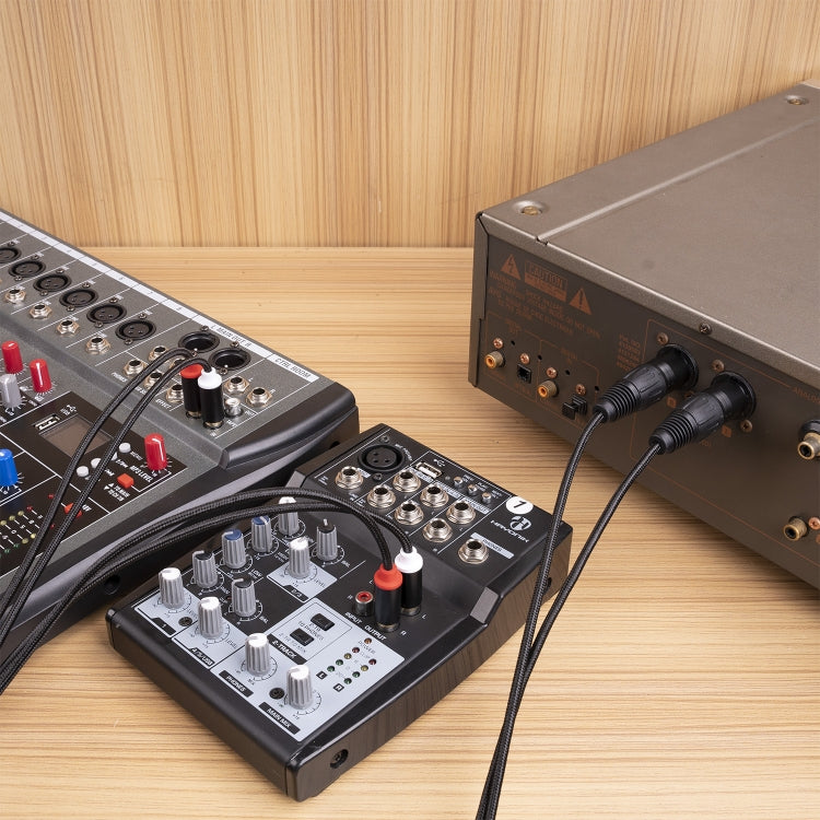 RCA20 XLR 암-듀얼 RCA Y-스플리터 오디오 케이블, 1m, 2m, 3m