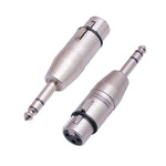LZ1179 6.35mm 1/4 TRS 수- XLR 3핀 암 어댑터, LZ1179