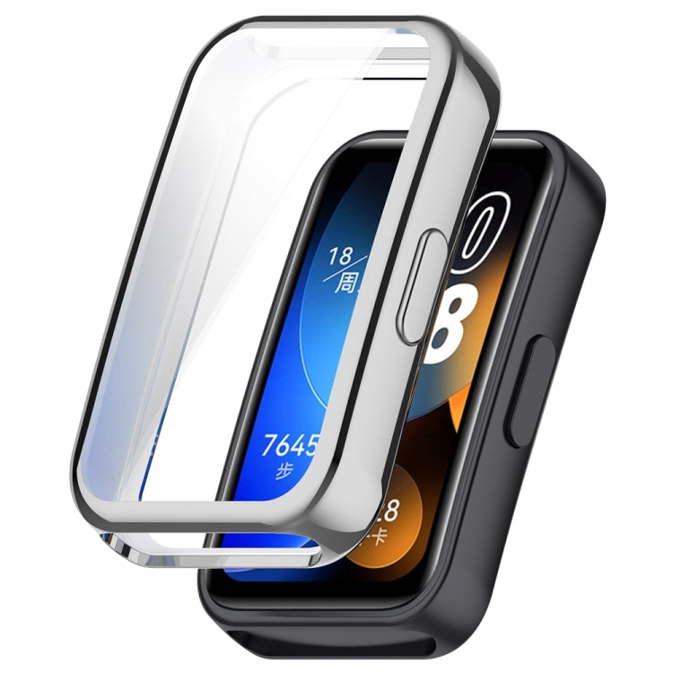 Full Coverage TPU Electroplating Watch Protective Case, For Huawei Band 10 / 9 / 8