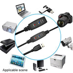 USB 3.0 수-암 슈퍼 스피드 연장 케이블, 5m, 10m