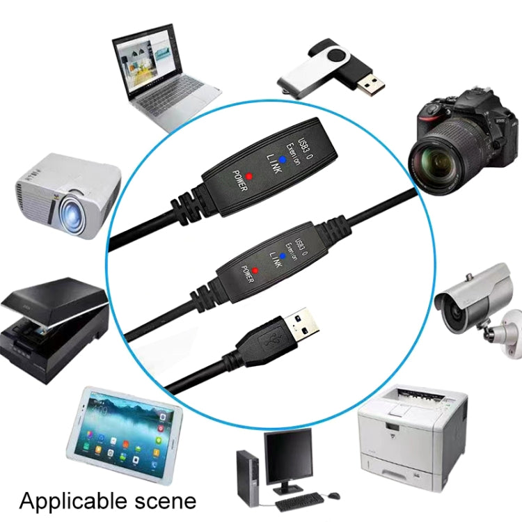 USB 3.0 수-암 슈퍼 스피드 연장 케이블, 5m, 10m