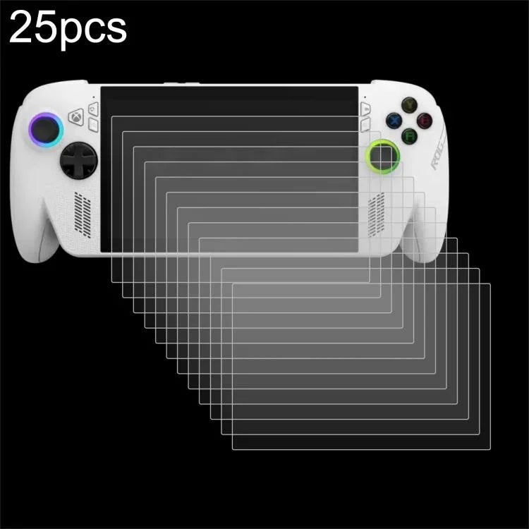 25개 9H 0.3mm 방폭 강화유리 필름, ASUS Xbox Ally 7.0인치 2025용, ASUS Rog Ally X 7.0용, ASUS ROG Ally용