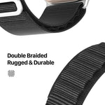 DUX DUCIS GS 시리즈 나일론 루프 시계 밴드, Apple Watch Ultra 49mm용, Apple Watch SE 2023 44mm용, Apple Watch SE 2023 40mm용, Apple Watch Ultra 2 49mm용, Apple Watch SE 2022 40mm용, Apple Watch Series 9 45mm용, Apple Watch Series 9 41mm용
