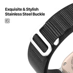 DUX DUCIS GS 시리즈 나일론 루프 시계 밴드, Apple Watch Ultra 49mm용, Apple Watch SE 2023 44mm용, Apple Watch SE 2023 40mm용, Apple Watch Ultra 2 49mm용, Apple Watch SE 2022 40mm용, Apple Watch Series 9 45mm용, Apple Watch Series 9 41mm용