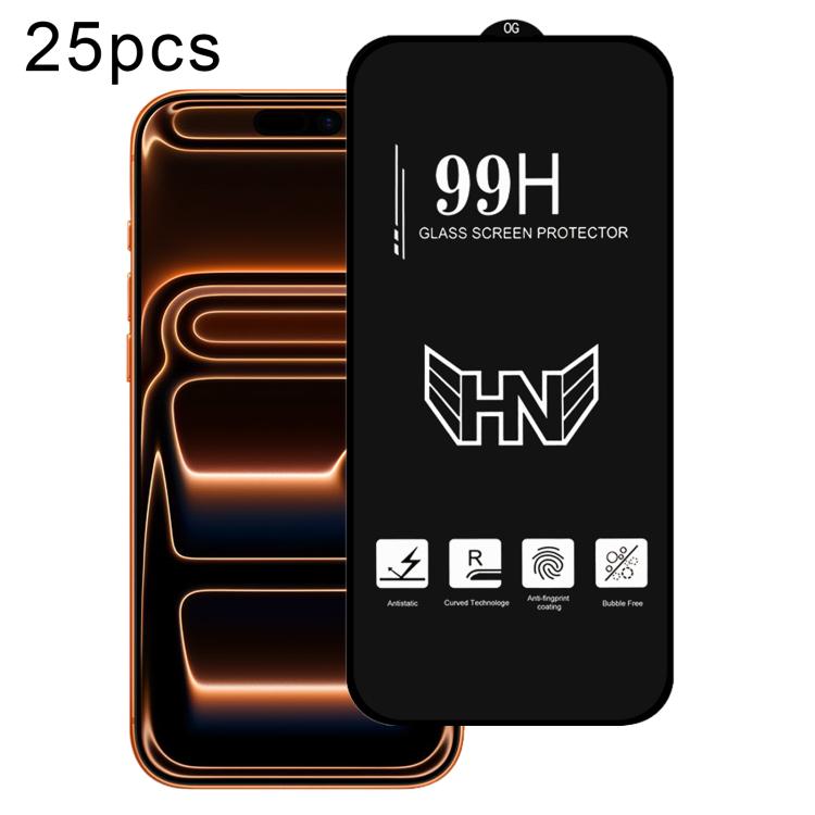 25개 고알루미늄 대곡면 풀 스크린 강화유리 필름, 아이폰 17 프로 맥스용, 아이폰 17 프로용, 아이폰 17용, 아이폰 에어용, 아이폰 16 프로 맥스용, 아이폰 16 프로용, 아이폰 16 플러스용, 아이폰 16용, 아이폰 15 프로 맥스용, 아이폰 15 프로용