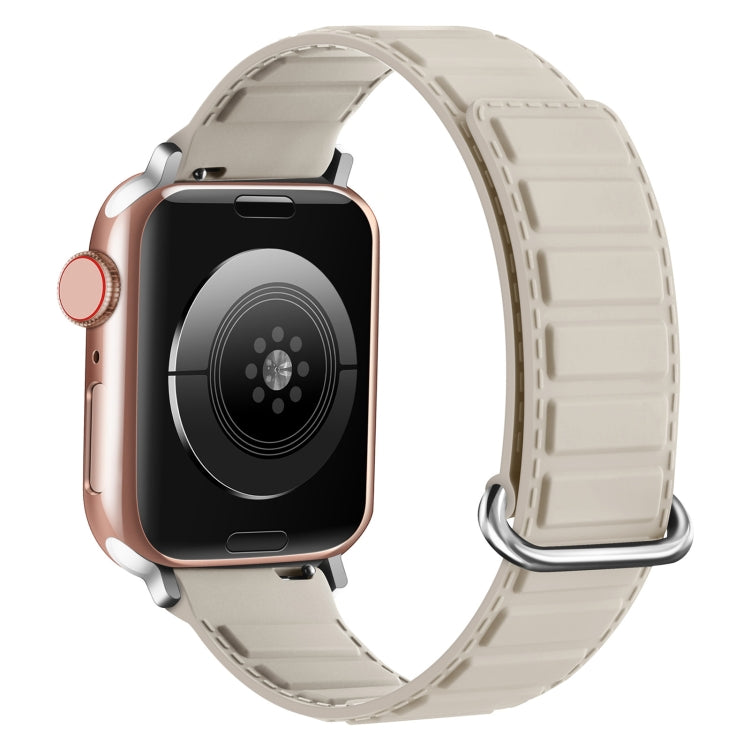 Reverse Buckle Magnetic Silicone Watch Band, For Apple Watch SE 44mm, For Apple Watch Series 6 40mm, For Apple Watch Series 6 44mm