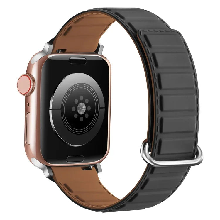 리버스 버클 자석 실리콘 시계 밴드, 애플 워치 38mm용
