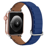 리버스 버클 마그네틱 실리콘 시계 밴드, Apple Watch Series 10 46mm용, Apple Watch Series 10 42mm용, Apple Watch SE 2023 44mm용