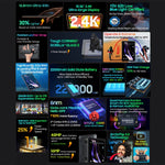 Blackview Active 8 Pro 4G 러기드 태블릿, 10.36인치 8GB+256GB 안드로이드 14 MT6789 옥타 코어 듀얼 SIM 지원, 글로벌 버전 구글 플레이 포함, EU 플러그, Active 8 Pro