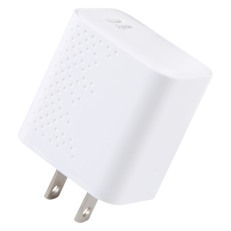 LZ-105PD 25W USB-C / 타입-C 포트 도트 패턴 여행용 충전기, US 플러그, EU 플러그