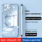 Lens Protector MagSafe Electroplated Phone Case, For iPhone 15 Pro Max, For iPhone 15 Pro, For iPhone 15 Plus, For iPhone 15