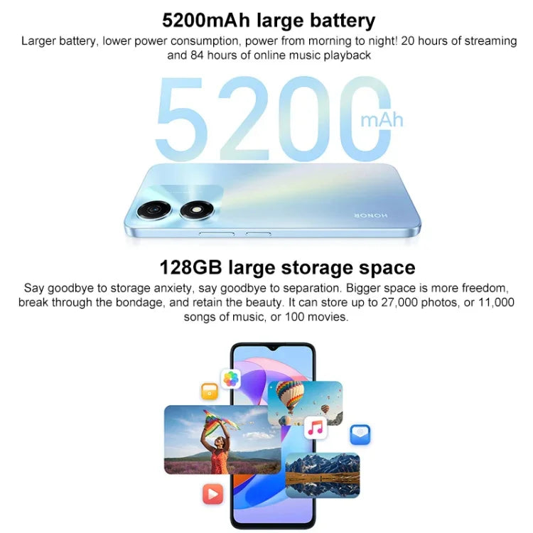 Honor Play 40C 5G, 6.56인치 MagicOS 7.1 Snapdragon 480 Plus 옥타 코어 최대 2.2GHz, 네트워크: 5G, 구글 플레이 미지원, 6GB+128GB