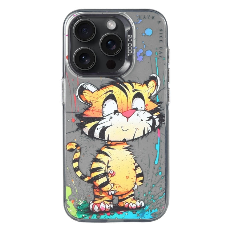 동물 패턴 유화 시리즈 PC + TPU 휴대폰 케이스, 아이폰 16 프로용