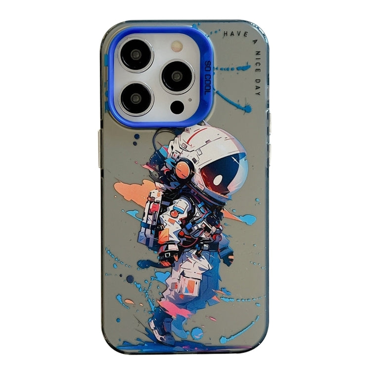 동물 무늬 유화 시리즈 PC + TPU 휴대폰 케이스, 아이폰 16 프로 맥스용