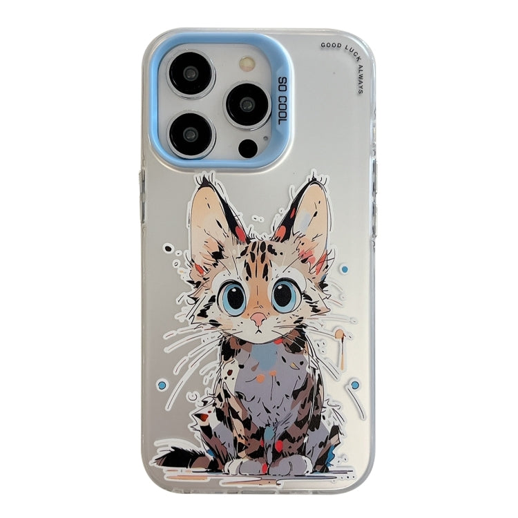 동물 패턴 유화 시리즈 PC + TPU 휴대폰 케이스, 아이폰 16 프로용