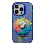 동물 패턴 유화 시리즈 PC + TPU 휴대폰 케이스, 아이폰 16 프로용