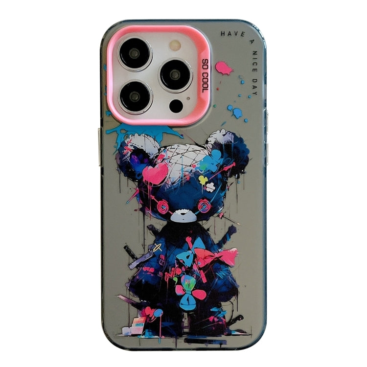 동물 패턴 유화 시리즈 PC + TPU 휴대폰 케이스, 아이폰 16 프로용