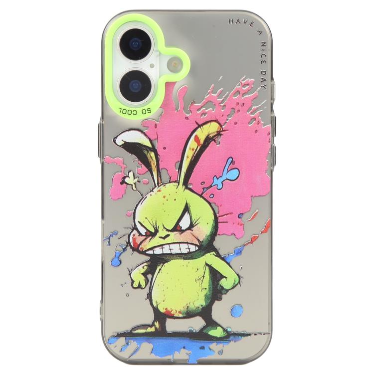 동물 패턴 유화 시리즈 PC + TPU 휴대폰 케이스, 아이폰 16 플러스용