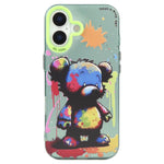 동물 무늬 유화 시리즈 PC + TPU 휴대폰 케이스, 아이폰 17용