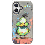 동물 무늬 유화 시리즈 PC + TPU 휴대폰 케이스, 아이폰 17용