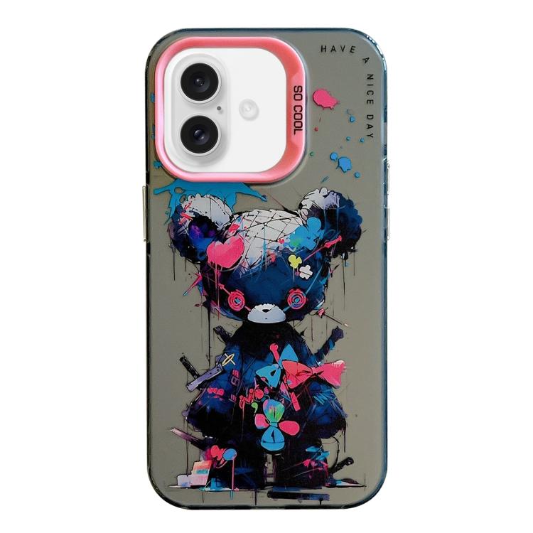 동물 무늬 유화 시리즈 PC + TPU 휴대폰 케이스, 아이폰 에어용