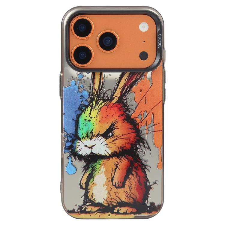 동물 무늬 유화 시리즈 PC + TPU 휴대폰 케이스, 아이폰 17 프로용