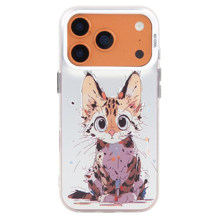 동물 무늬 유화 시리즈 PC + TPU 휴대폰 케이스, 아이폰 17 프로용